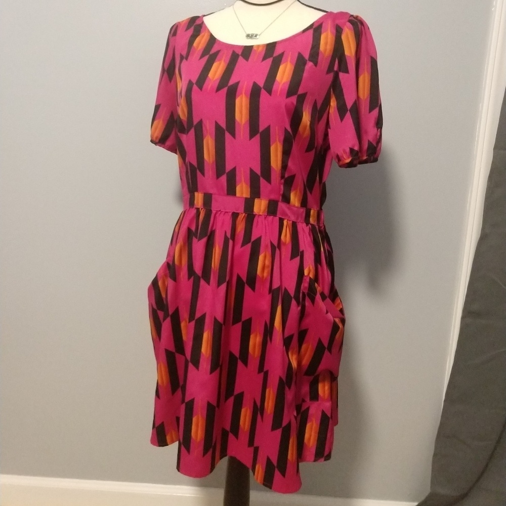 Allen Schwartz Keyhole back button down dress - Picture 6 of 8